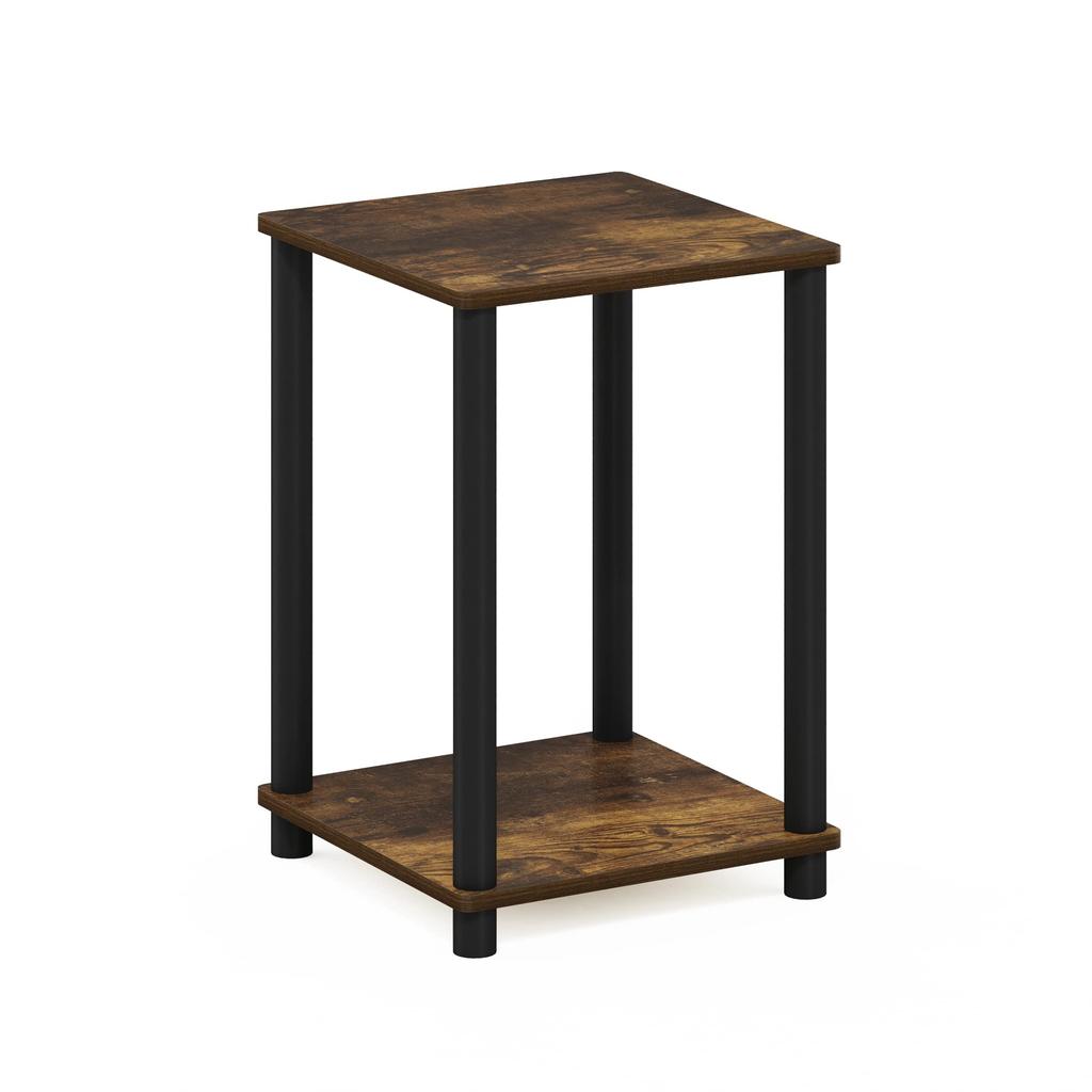 Furinno Haydn Turn-N-Tube Side Table, Amber Pine/Black [Officially Imported from Japan]