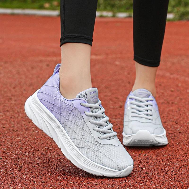 Women Running Sport Shoe Breathable Mesh Shock Sneakers Non-slip Super-light Soft Sole Footwear Zapatillas Mujer Chaussure Femme