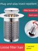 Stainless Steel Floor Drain Deodorizer Universal Washbasin Drain Filter Pop-Up Stopper Leak Stopper