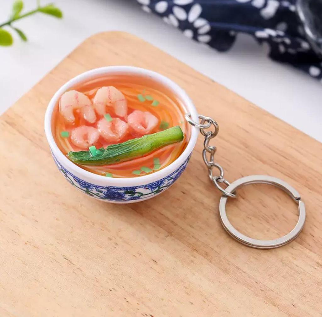 Mini Hot Pot Mala Tang Noodle Bowl Keychain Ornament