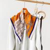 Mary Herringbone cashew silk scarf, color-blocking square scarf, literary vintage small scarf, decorative scarf, breathable scarf