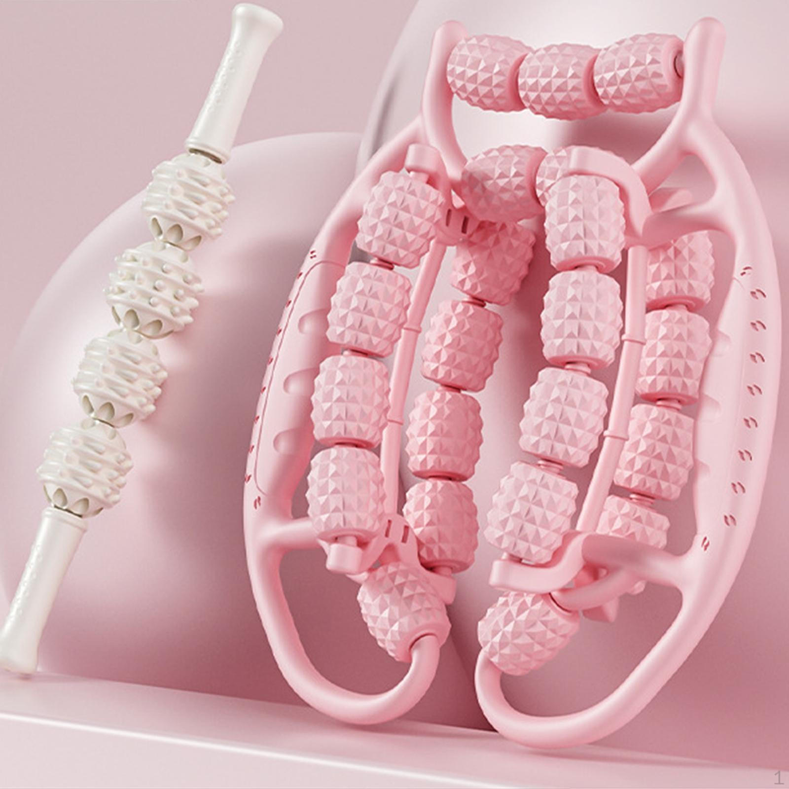 

Leg Massage Tools 23 Wheels Circular Clamps Rod for Hands Neck Shoulders Indoor Sports