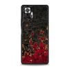 Black Red Ripple Art Phone Case Cover for Redmi 14C 10C Note 15 14 13 12 10 11 K40 Pro Plus 5G Soft TPU Shockproof Shell Fundas