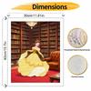 Disney Digital Oil Painting Belle Library Princess Art Handmade Diy Home Decorations