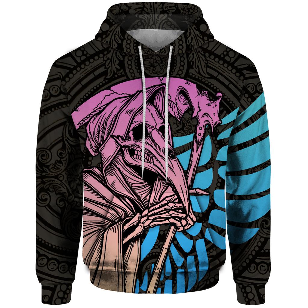Scary Skeleton Demon 3D Printed Men's Hoodie Fashion Casual Hip Hop Style Oversized Sports Four Seasons Neutral Sweatshirt
