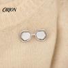 Alloy Glasses Holder Mini Shape Brooch, Lapel Pins, Decorative Brooch Pin, Secure Accessory Versatile Clothing Accessories for Shirts Scarves Bags And