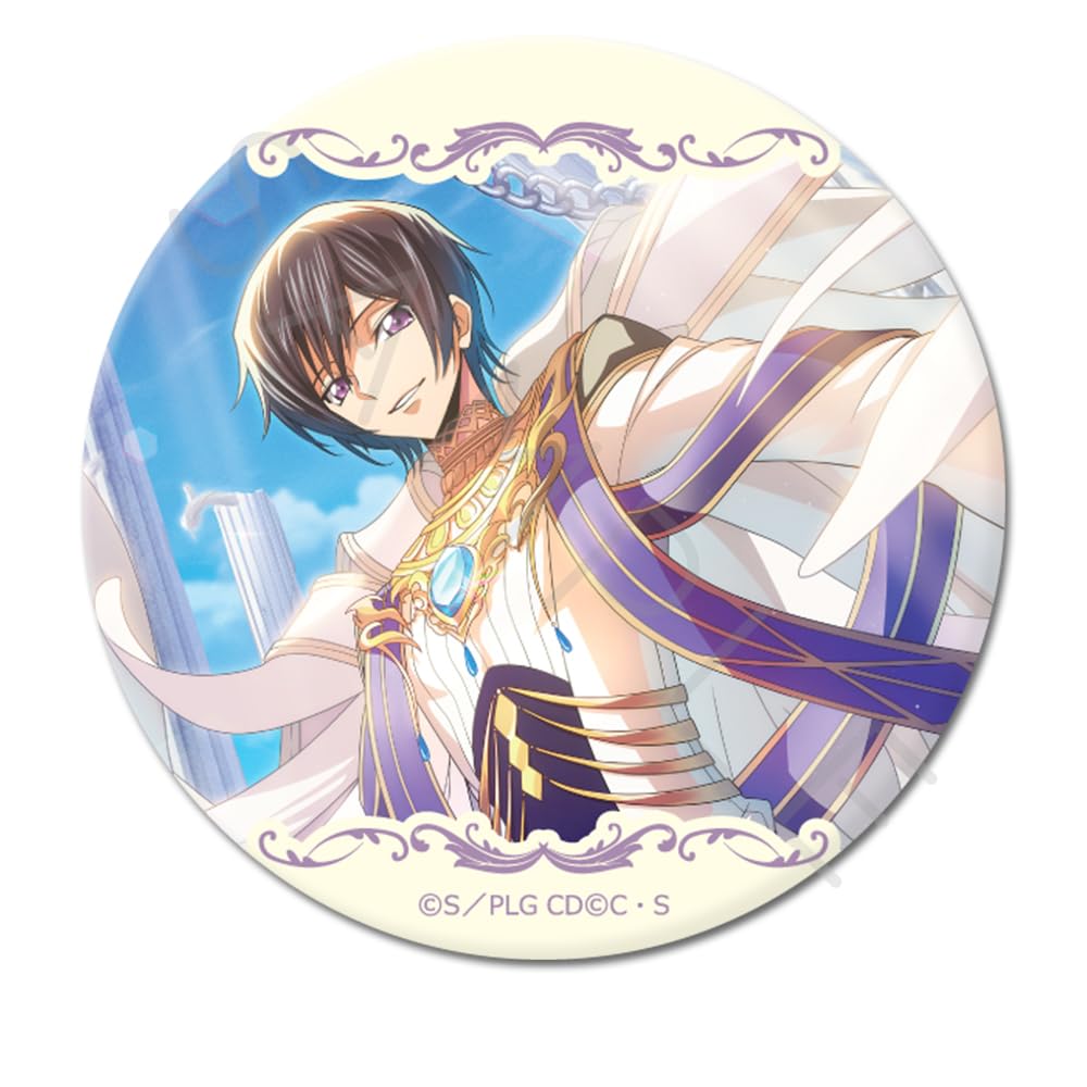 "Code Geass: Lelouch of the Rebellion" 4th Edition Round Tin Badge [75mm] [10 Trading Types] BOX of 10