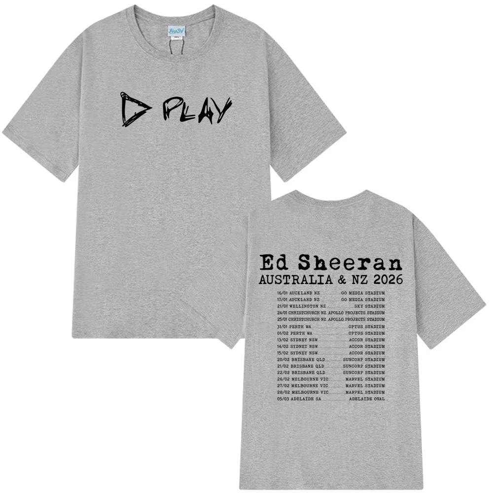 Ed Sheeran Loop Tour Australia and New Zealand 2026 Tour T Shirts Mens Women Fashion Tshirt Casual Hiphop Tshirts Streetwear