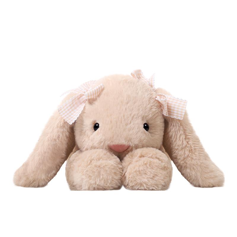 

35CM Adorable Rabbit Stuffed Plush Toy Extended Ear Easter Bunny Gentle Plushies Doll Sleeping Bedroom Decor Infant Girls Birth Date Kid Gifts