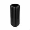 Vase with Ceramic Look Shatterproof Ribbed Lightweight for Simplicity Lovers, Florists, Living