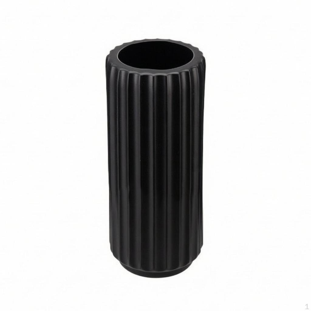Vase with Ceramic Look Shatterproof Ribbed Lightweight for Simplicity Lovers, Florists, Living