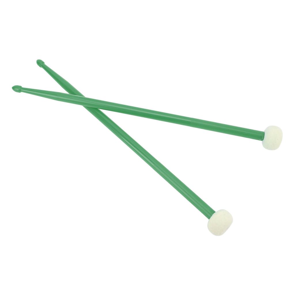 2Pcs Felt Head Nylon Handle Double Headed Instrument Accessory Set Kit for Playing