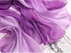 Dual-Use Gradient Mulberry Silk Scarf: Cotton, Linen & Silk Wrap for Women