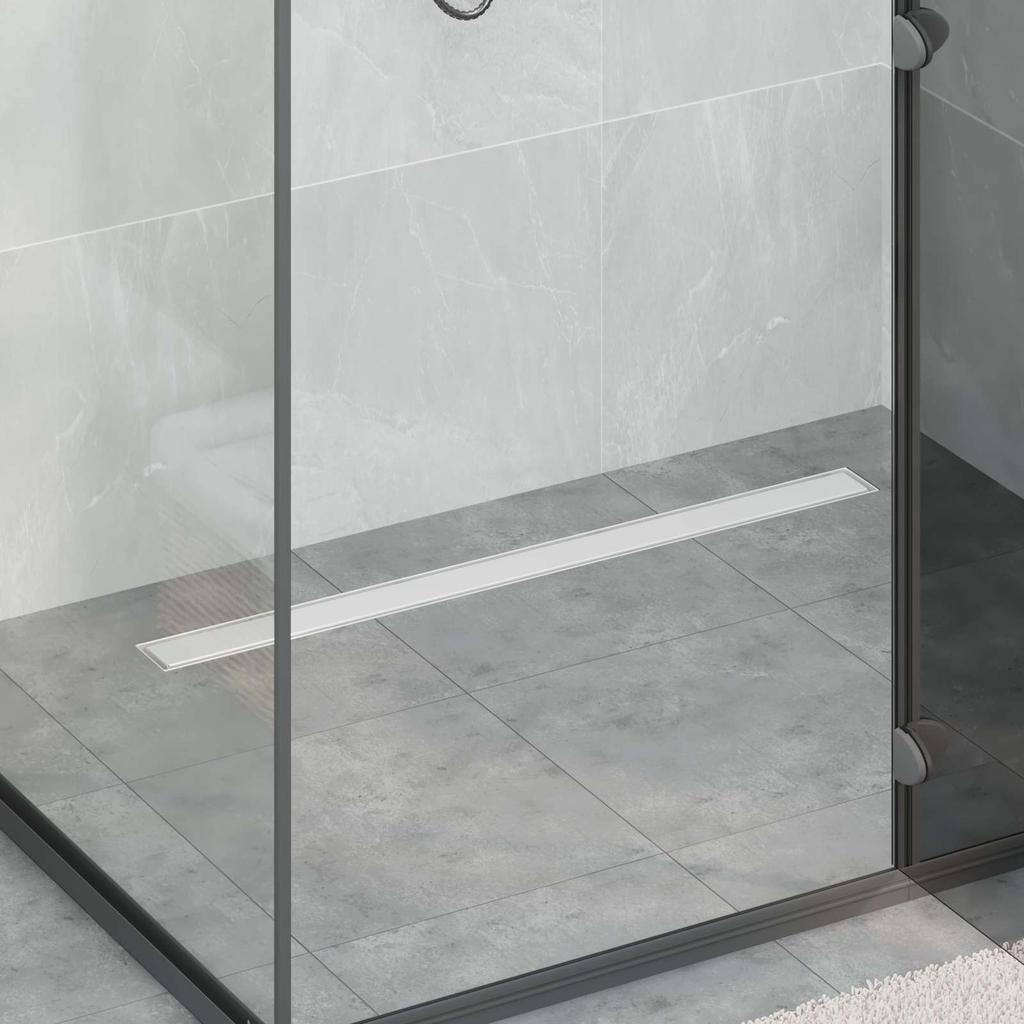 2 in 1 Shower Drain Silver 100 cm Stainless Steel 304