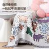 Sofa Blanket American Graffiti Cartoon Illustration Decorative Tapestry Office Casual Blanket Sofa Towel Full Cover