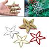 Christmas Decorations with Bells Candy Sticks Stars Gift Boxes and Santa Ornaments Christmas Tree Decoration Items  - (104 Pcs) Multicolor