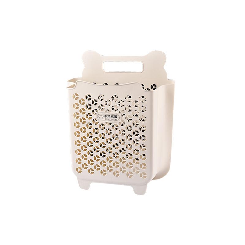 Dirty Clothes Storage Basket, Bucket, Laundry Basket, Household Wall-mounted, No Need for Drilling, Foldable Storage Basket for Dirty Clothes