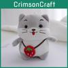 Chaveiro Adorável de Hamster de Pelúcia Macio e Fofinho Animal de Brinquedo Pingente de Bolsa 12cm