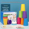 Kindergarten Stacking Cup Toy: Double Interaction Cognitive Puzzle Game for Children