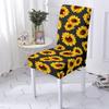 Floral Dining Chair Cover Spandex Elastic Chair Slipcover Case Stretch Chair Covers For Wedding Hotel Banquet Housse De Chaise