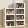 Foldable Children's No-Assembly Dustproof Bookshelf & Floor-Standing Multi-Layer Storage Rack