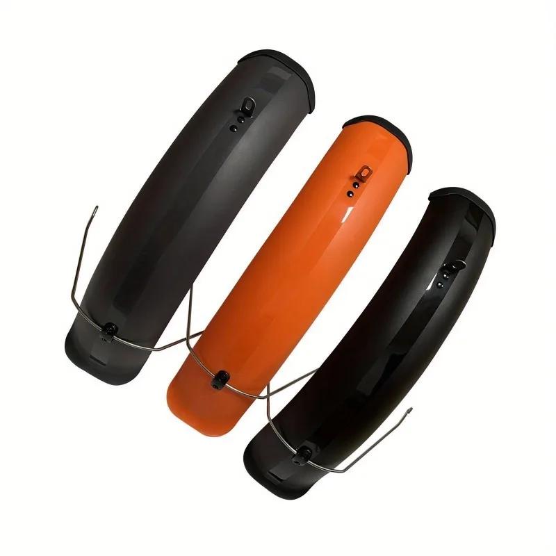 Bike Mudguard Front Rear Set Components for Mountain Bike Traveling Outdoor Orange.