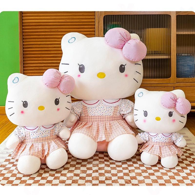 Hellokitty Plush Cat Doll Pink Student Kt Toy