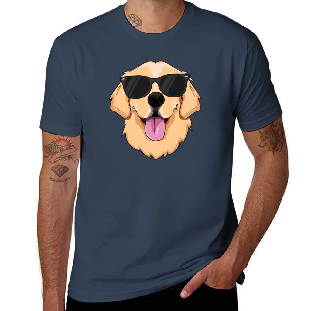Golden Retriever Tshirt Plus Size Summer Casual Tshirt