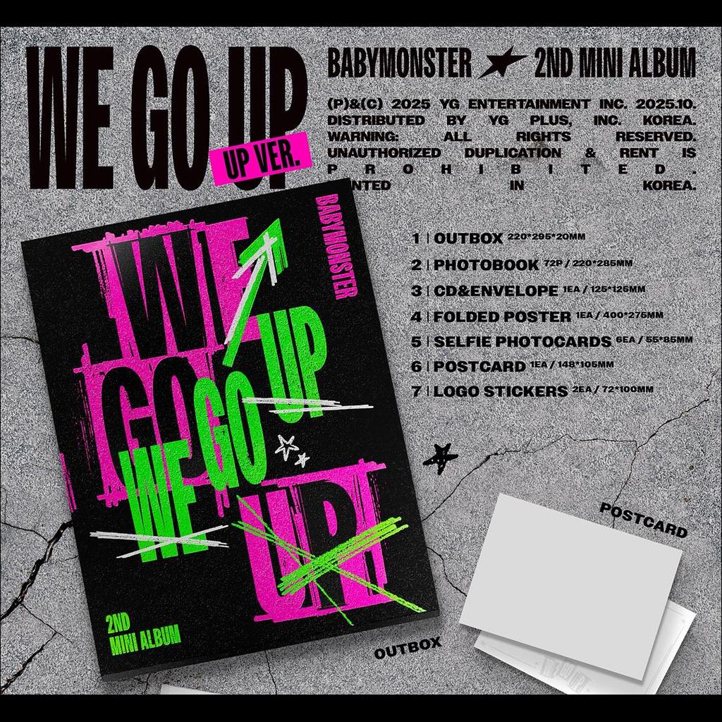 [Pre-order] BABYMONSTER [WE GO UP] UP Ver. / 2nd MINI ALBUM + Free Gift