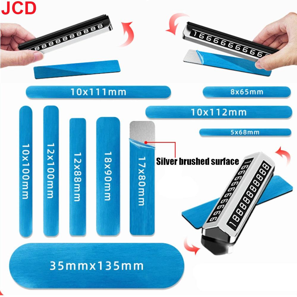 JCD 5pc Temporary Parking Sign Strong Adhesive Magnet Self-Adhesive Fixed Magnetic Patch Adhesive Strip Stainless Iron Sheet