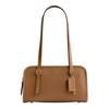Swing Zip 25 Fashion Classic Solid Color Leather Shoulder Bag Medium Size Women Honey Brown