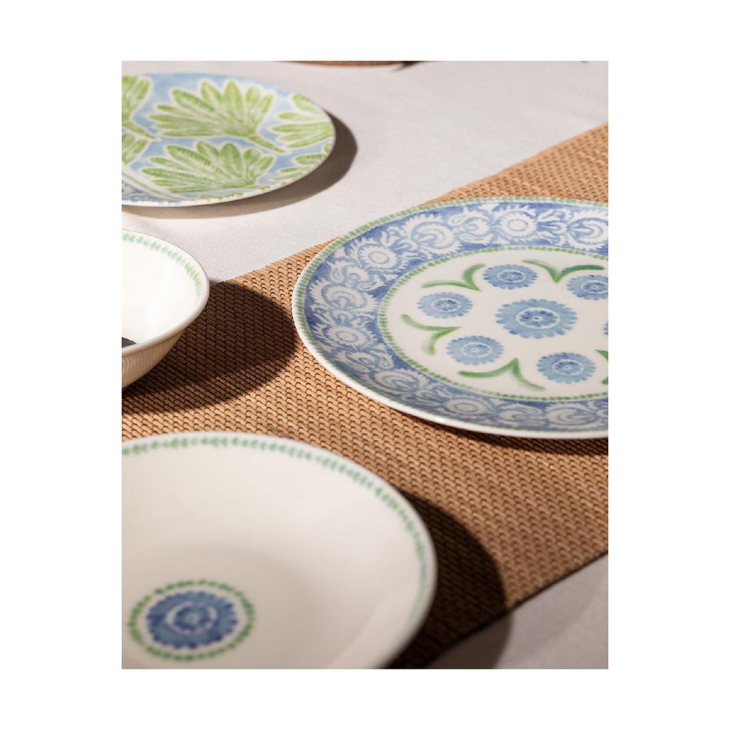 Manon 24 Piece Dinner Set - Blue/mint