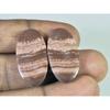 14X28X04 MM Natural Zebra Jasper Matched Pair Oval Cabochon Loose Gemstone B-261