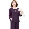 Hodo Middle-Aged Women's Summer Fashion Two-Piece Set