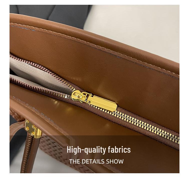 Luxusní tkaná taška: Dámská velkokapacitní crossbody a ramenní taška 2025