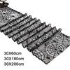 Black Color Black Lace Table Runner Long Length Spider Web Table Runner  Table Decor