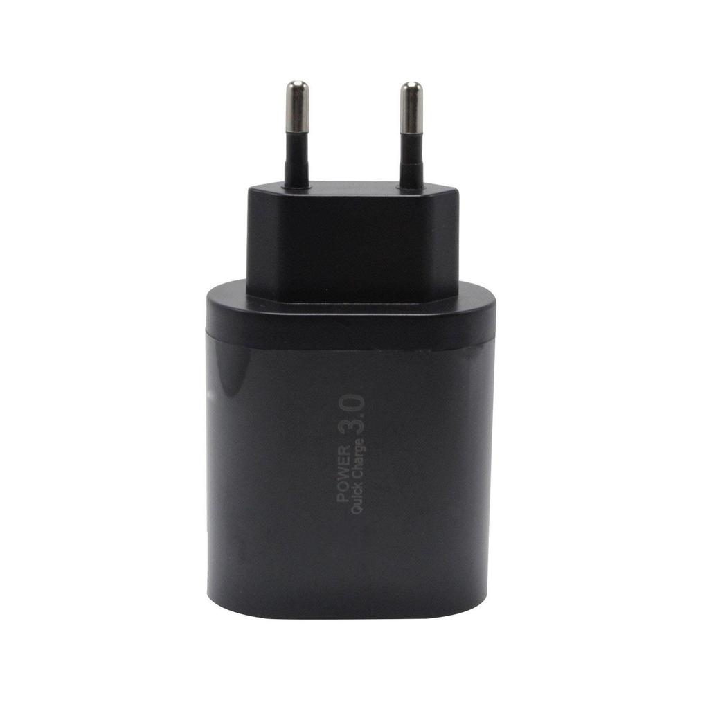 3A QC3.0 3-Port USB Fast Charger for Smartphones and Tablets