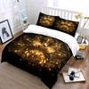 "Golden Mechanical Art Print 3PC" Soft Comfortable Duvet Cover Bedding Set Included 1*Duvet Cover & 2*Pillowcases Gift