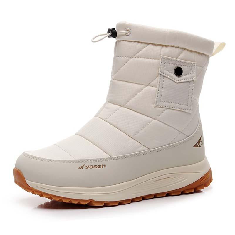 Women's And Men's Snow Boots Winter Warm Waterproof Ankle Booties With Fur Lined Comfort Walking Shoes Non-Slip Outdoor Mid-Calf Boots for Women Men