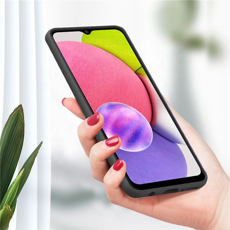Case for Samsung Galaxy A03S, Silicone Lite, Black