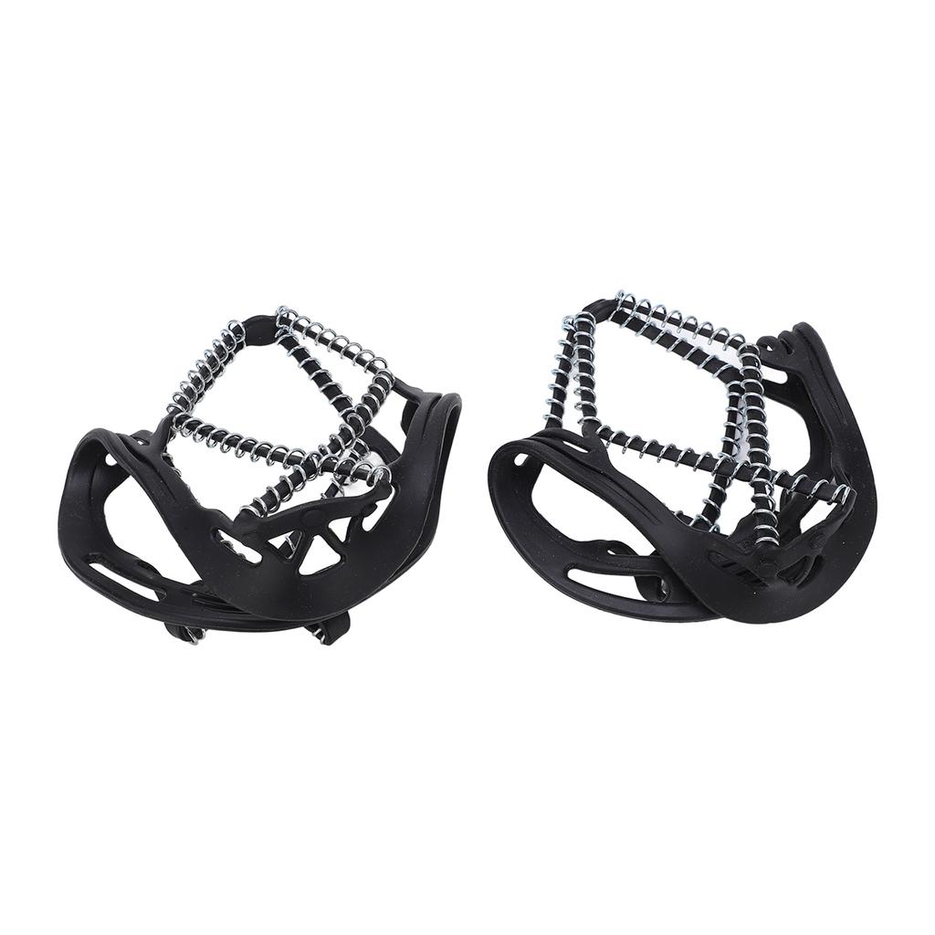 2Pcs Outdoor Spring Ice Snow Grips Walk Traction Cleats Anti Slip Ice Traction Cleats Crampons for Shoes Boots Mountain Climbing