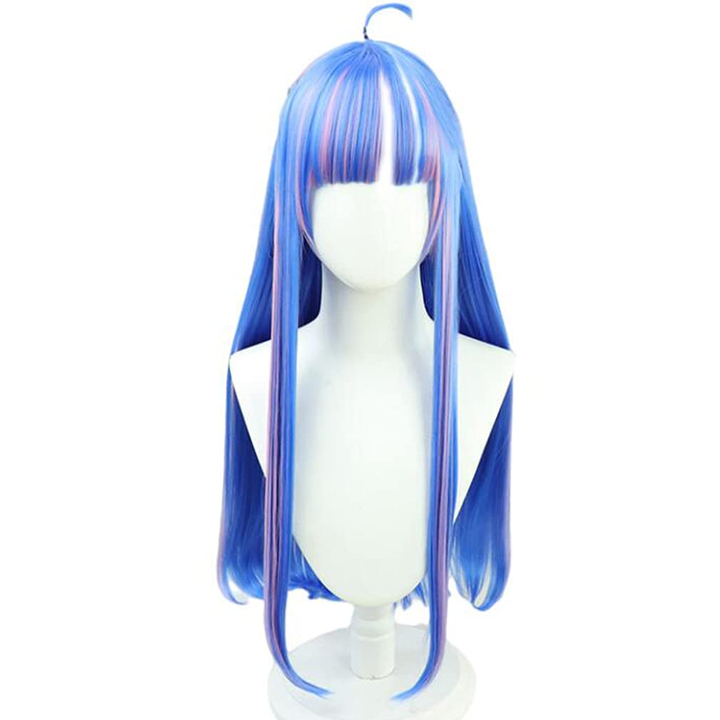 LAOBAO Ulti Cosplay Light Blue and Pink Mesh Perfect for and Events Wig, Heat-Resistant, Wig, Parties, Halloween,