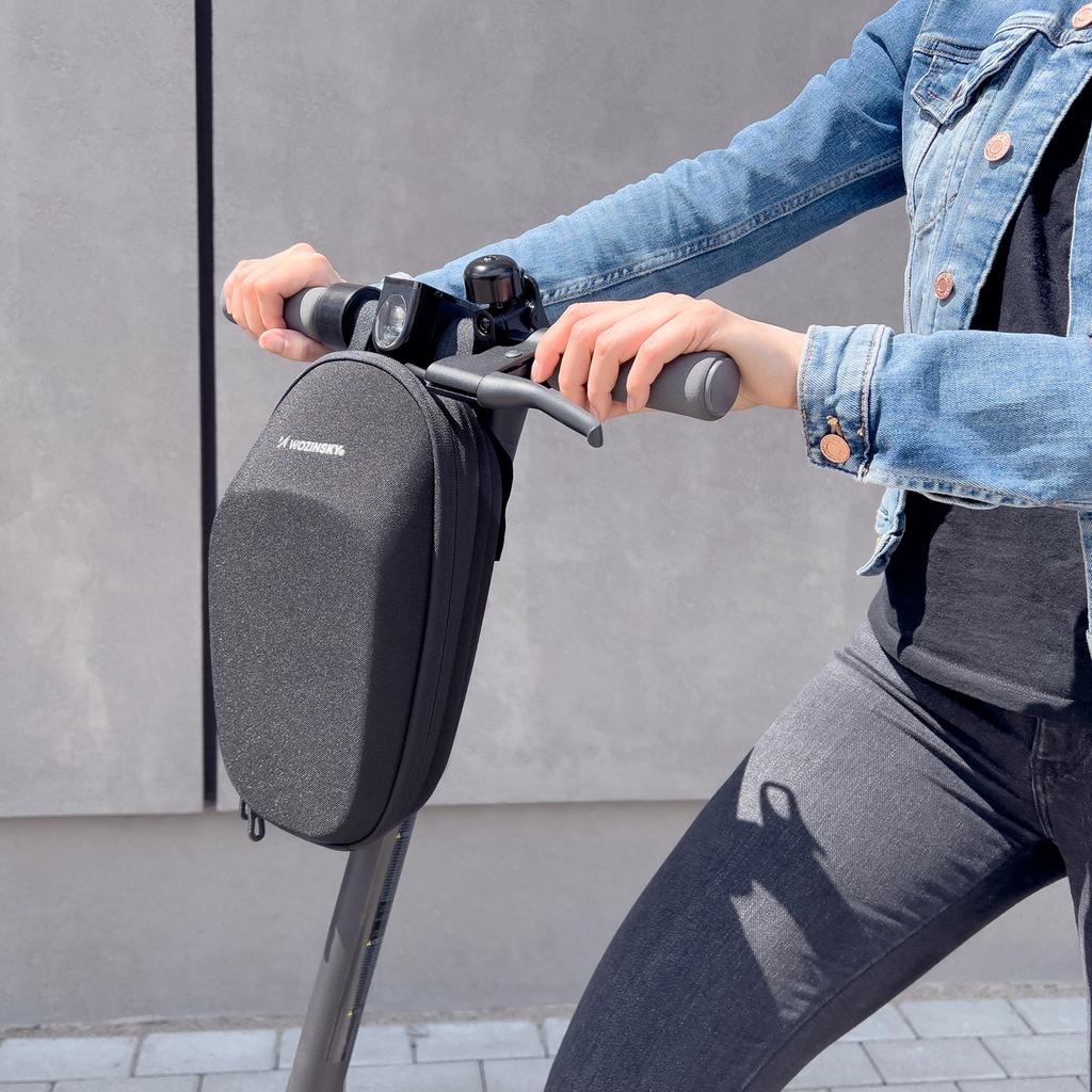 Wozinsky Waterproof Scooter Handlebar Bag 4L Black (Wsb1Bk)