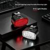 Rechargeable Waterproof Bike Light, Bright Led Front Headlight & Red Rear Taillight For Mountain Road Night Cycling Safety Gear