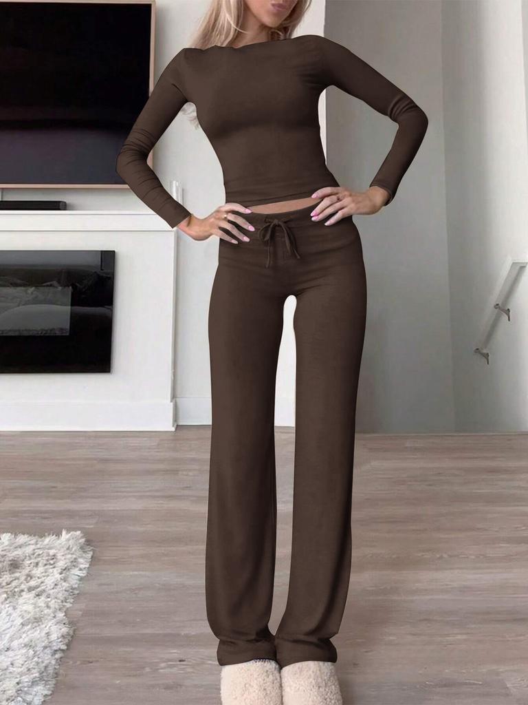 Y2K Sport Style Long Sleeve Long Pants Set Autumn Women Fashion Casual Set For Women