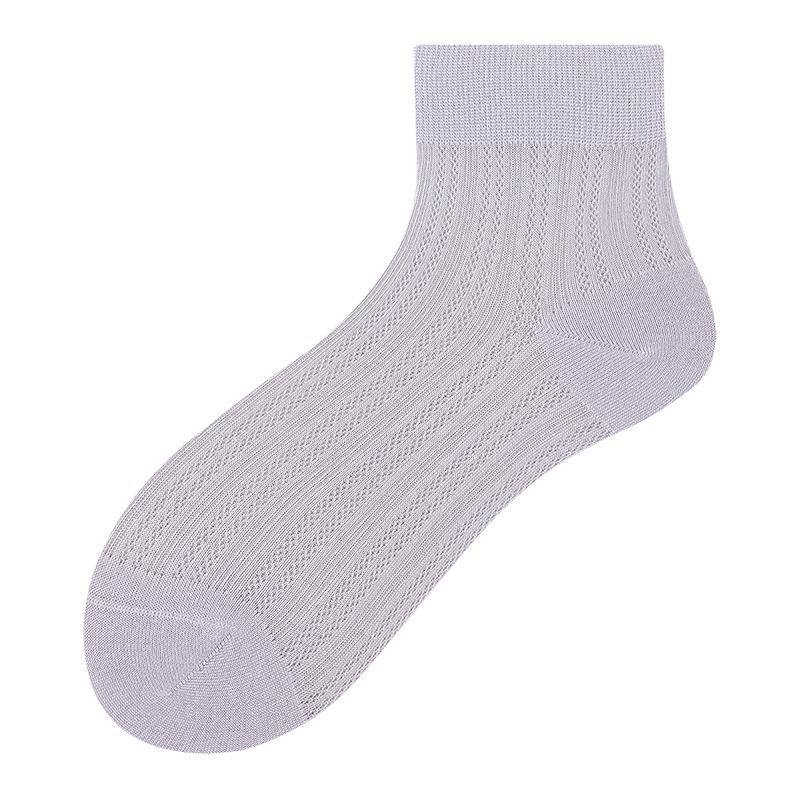 Female Summer Thin New Boneless Mesh Breathable Moon Tube Socks