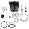 Durable Cylinder Piston Seal Gaskets Compatible For 50,51,55 Chainsaws Big Bore Chainsaw Top End Replacement Parts 46mm