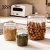 Airtight Biscuit Container Capacity Transparent Storage Containers with Lids Sealed Jars Large Rice for Cereal