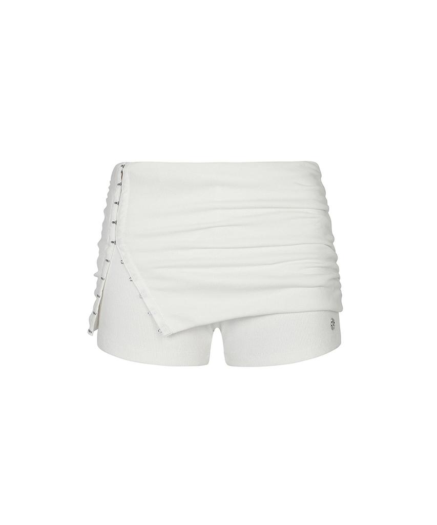 PAINORPLEASURE Ruby Hook Shorts (Ss Ver.) White