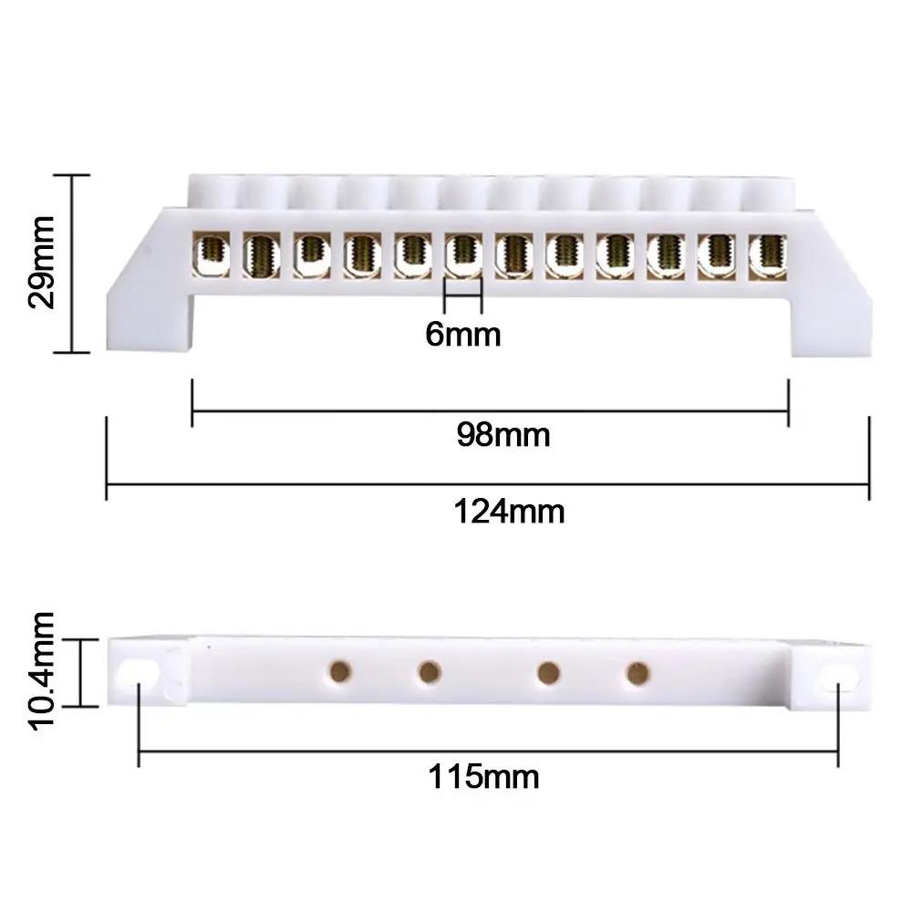 Brass Zero Row Multi-specification With Hole Screw Brass Terminal Block Grounding Terminal Block Power Distribution Cabinet